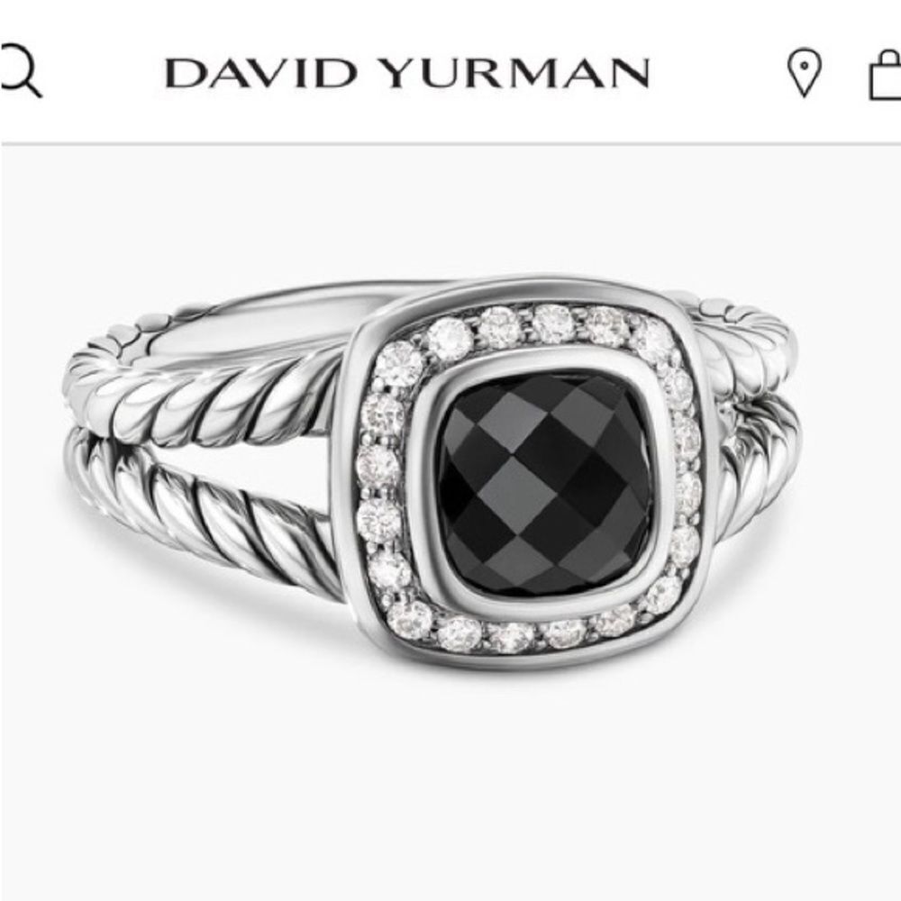 David Yurman Petite Albion Ring with Diamonds 7mm